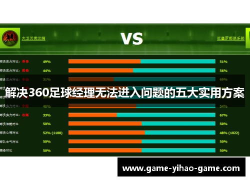 解决360足球经理无法进入问题的五大实用方案 解决360足球经理无法进入问题的五大实用方案